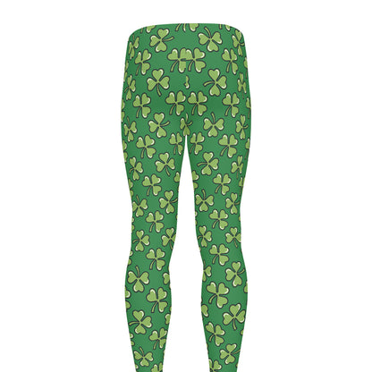 Cute Clover St. Patrick's Day Print Men's leggings