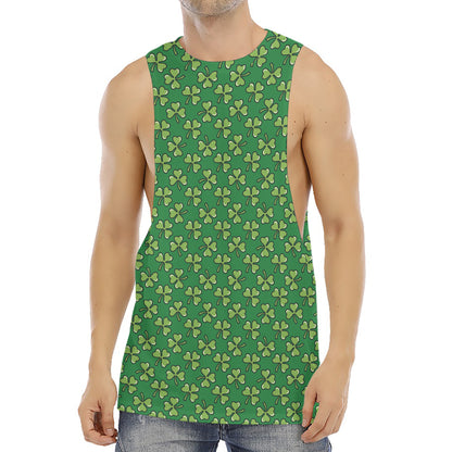 Cute Clover St. Patrick's Day Print Men's Muscle Tank Top