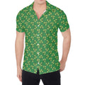 Cute Clover St. Patrick's Day Print Men's Shirt