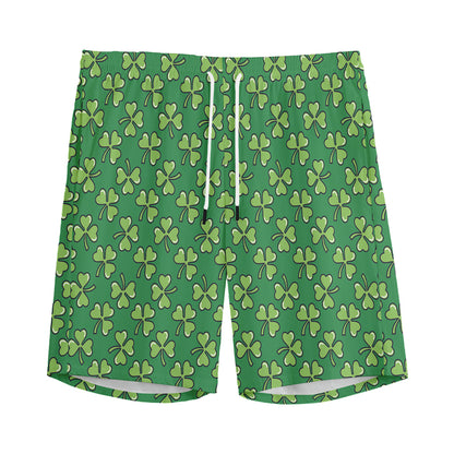 Cute Clover St. Patrick's Day Print Men's Sports Shorts