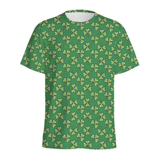 Cute Clover St. Patrick's Day Print Men's Sports T-Shirt