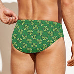 Cute Clover St. Patrick's Day Print Men's Swim Briefs