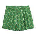 Cute Clover St. Patrick's Day Print Mesh Shorts
