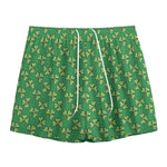 Cute Clover St. Patrick's Day Print Mesh Shorts