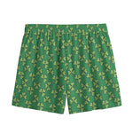 Cute Clover St. Patrick's Day Print Mesh Shorts