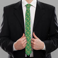 Cute Clover St. Patrick's Day Print Necktie