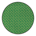 Cute Clover St. Patrick's Day Print Round Floor Mat
