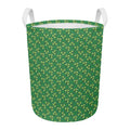 Cute Clover St. Patrick's Day Print Round Laundry Basket