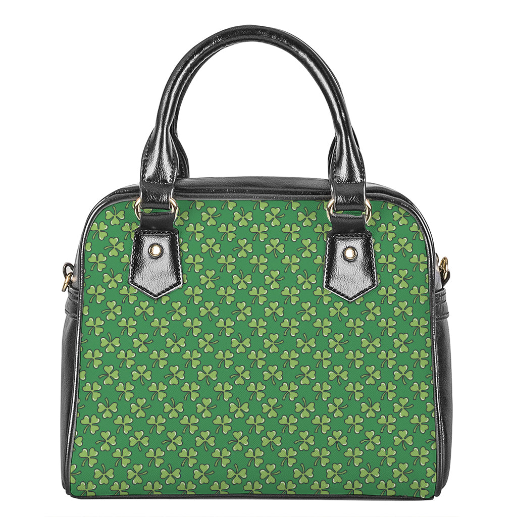 Cute Clover St. Patrick's Day Print Shoulder Handbag