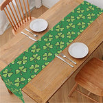 Cute Clover St. Patrick's Day Print Table Runner