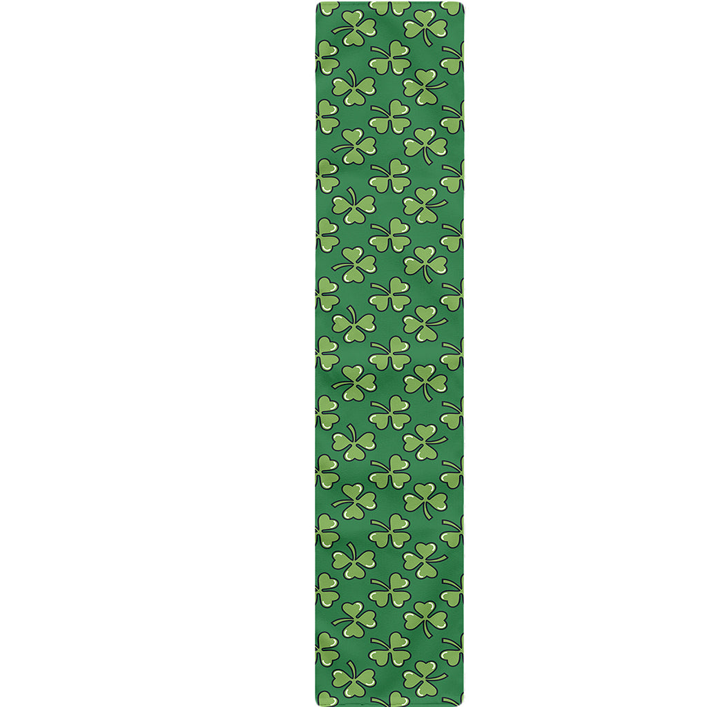 Cute Clover St. Patrick's Day Print Table Runner