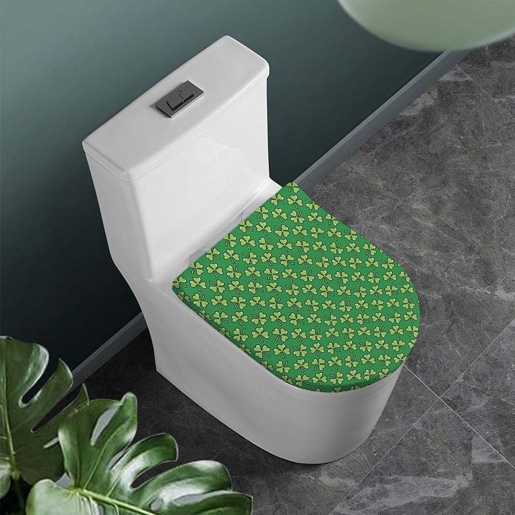 Cute Clover St. Patrick's Day Print Toilet Lid Cover