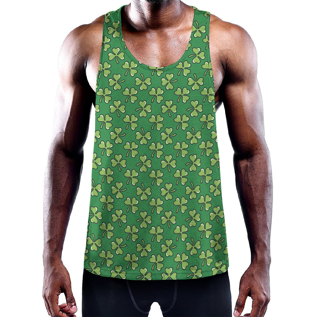 Cute Clover St. Patrick's Day Print Training Tank Top
