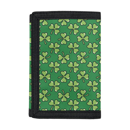 Cute Clover St. Patrick's Day Print Trifold Wallet