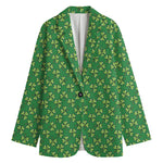 Cute Clover St. Patrick's Day Print Women's Blazer