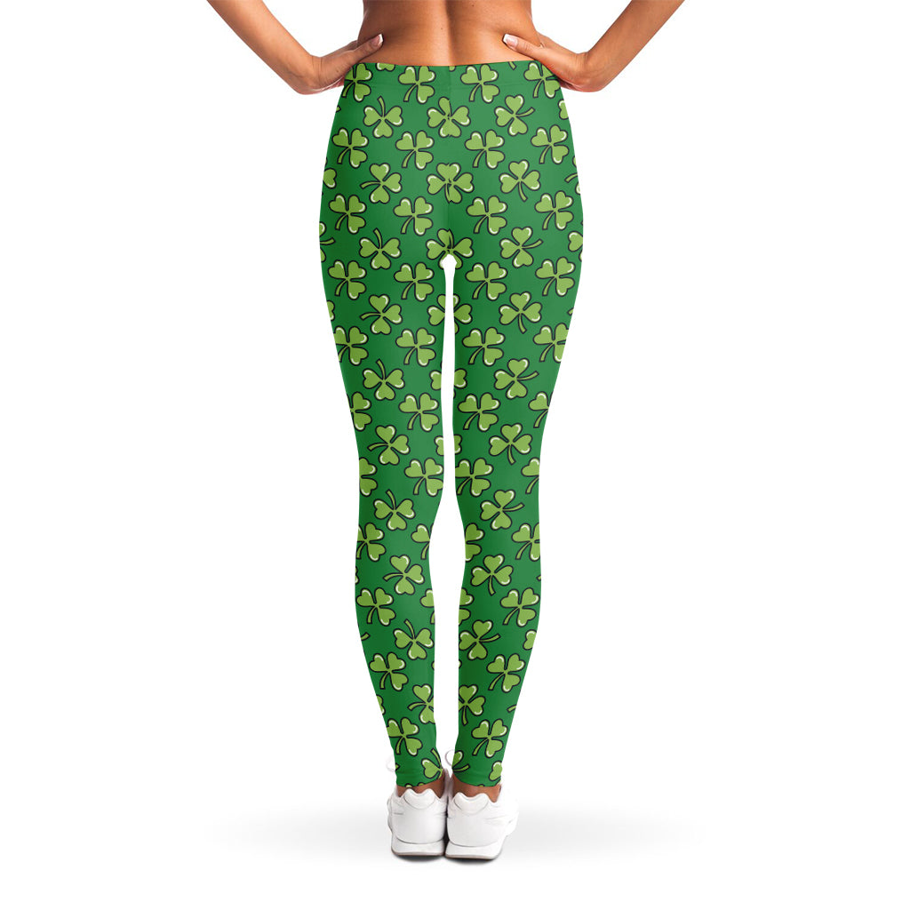 Cute Clover St. Patrick's Day Print Women's Leggings