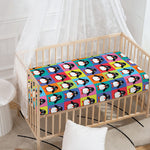 Cute Colorful Penguin Pattern Print Baby Crib Sheet