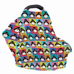 Cute Colorful Penguin Pattern Print Baby Seat Cover
