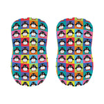 Cute Colorful Penguin Pattern Print Bar Stool Covers