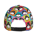 Cute Colorful Penguin Pattern Print Baseball Cap