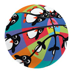 Cute Colorful Penguin Pattern Print Basketball
