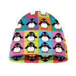 Cute Colorful Penguin Pattern Print Beanie