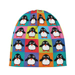 Cute Colorful Penguin Pattern Print Beanie