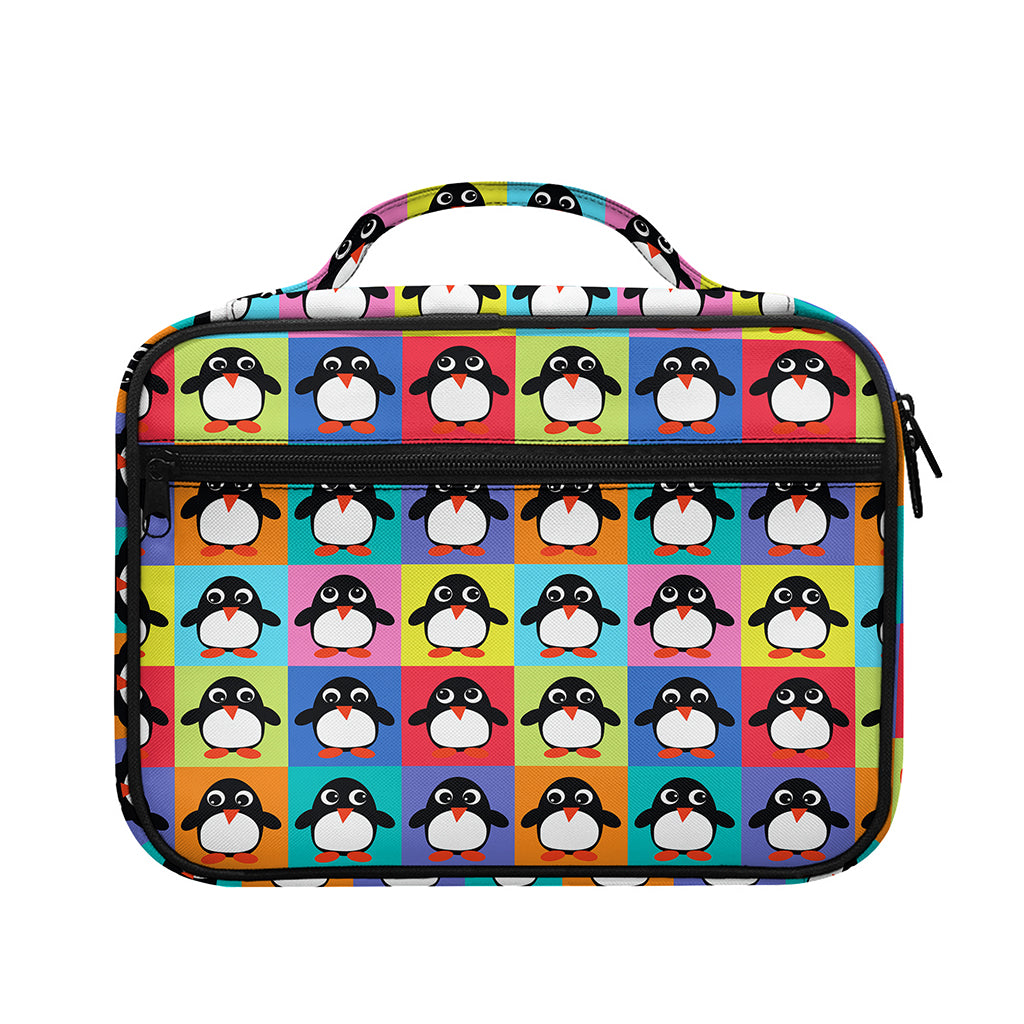 Cute Colorful Penguin Pattern Print Briefcase Bible Bag