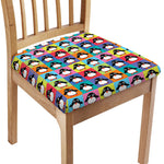Cute Colorful Penguin Pattern Print Chair Cushion Cover