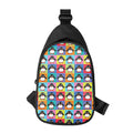 Cute Colorful Penguin Pattern Print Sling Bag