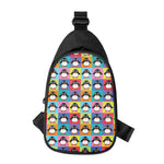 Cute Colorful Penguin Pattern Print Chest Bag