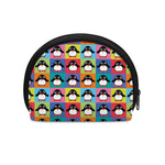 Cute Colorful Penguin Pattern Print Coin Purse