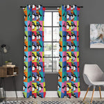 Cute Colorful Penguin Pattern Print Curtain
