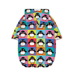 Cute Colorful Penguin Pattern Print Dog Zip Up Hoodie