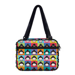Cute Colorful Penguin Pattern Print Double Strap Bible Bag