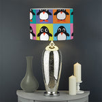 Cute Colorful Penguin Pattern Print Drum Lamp Shade