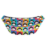 Cute Colorful Penguin Pattern Print Fanny Pack