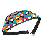 Cute Colorful Penguin Pattern Print Fanny Pack