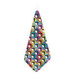 Cute Colorful Penguin Pattern Print Hand Towel