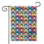 Cute Colorful Penguin Pattern Print House Flag