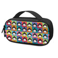Cute Colorful Penguin Pattern Print Portable Cooler Travel Case