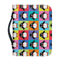 Cute Colorful Penguin Pattern Print Leather Bible Cover