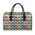 Cute Colorful Penguin Pattern Print Leather Duffel Bag