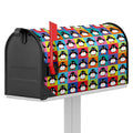 Cute Colorful Penguin Pattern Print Mailbox Cover