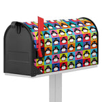 Cute Colorful Penguin Pattern Print Mailbox Cover