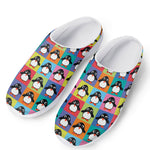 Cute Colorful Penguin Pattern Print Mesh Casual Shoes