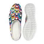 Cute Colorful Penguin Pattern Print Mesh Casual Shoes