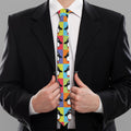 Cute Colorful Penguin Pattern Print Necktie