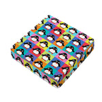 Cute Colorful Penguin Pattern Print Outdoor Seat Cushion Cover