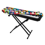 Cute Colorful Penguin Pattern Print Piano Keyboard Cover